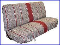 Baja Saddle Blanket Bench Full Size Seat Cover Fits Chevrolet Dodge Truck (Red)