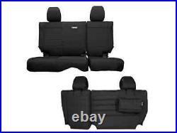 Bartact Rear Split Bench Seat Covers Compatible with 11-12 Jeep Wrangler JK 4 Dr