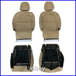 Beige Custom Fit Seat Covers Front Set for Honda Accord 2008 2009 2010 2011 2012