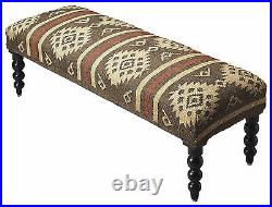 Benches Sedona Upholstered Bench Kilim Seat Cover Free Shipping