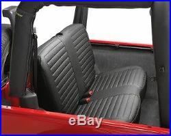 Bestop 29221-15 Rear Bench Seat Cover Black Denim for 1997-2002 Jeep Wrangler
