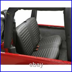 Bestop 29221-15 Seat Cover Rear Bench Seat Black Denim Fits 1997-2002 Wrangler
