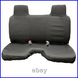Black 100% Waterproof Neoprene Bench Seat Cover Large Notched Cushion Custom Fit