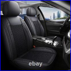 Black Breathable Fibres Car Seat Covers Protector Full Set Fit for Acura