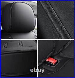 Black Breathable Fibres Car Seat Covers Protector Full Set Fit for Acura