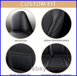 Black Car Seat Covers 5-Seats For Toyota Camry XLE, XLE V6, XSE, XSE V6 2018-2024