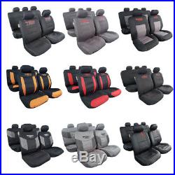 Black Carbon Best Seat Cover For Trucks SUVs-Front Bucket & Rear Bench Protector