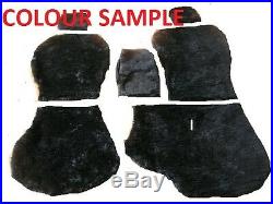 Black Fur Bench Seat Cover Fit Toyota Hilux 1997 2004