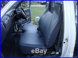 Black Fur Bench Seat Cover With Smallstick Cut Out Toyota Hilux 1997-2004