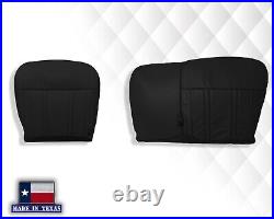 Black LEATHER 60/40 Bench Seat Cover 1997 1998 Ford F150 Lariat XLT Single Cab