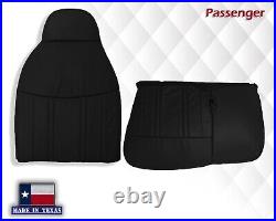 Black LEATHER 60/40 Bench Seat Cover 1997 1998 Ford F150 Lariat XLT Single Cab