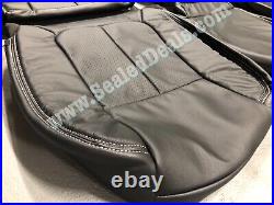 Black Leather Seat Covers Upgrade For 2012-16 Ford F250 F350 Super Crew Cab Xlt