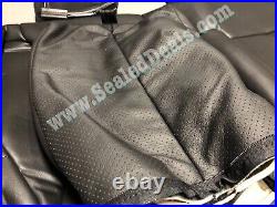 Black Leather Seat Covers Upgrade For 2012-16 Ford F250 F350 Super Crew Cab Xlt