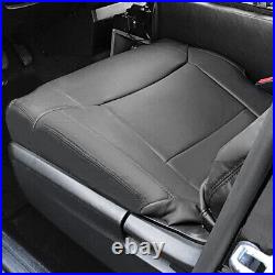 Black Leather Seat Covers Upgrade for Toyota Tundra 2014-2021 Double Cab Buckets
