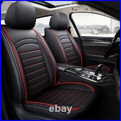 Black Red Seat Cover Full Set for Toyota FJ Cruiser 2007-2014 Waterproof Leather