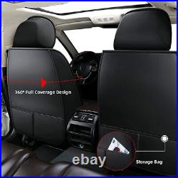 Black Red Seat Cover Full Set for Toyota FJ Cruiser 2007-2014 Waterproof Leather