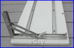 Boat Retractable Folding Transom Bench Seat, like new, 53 inch long by 12 inch