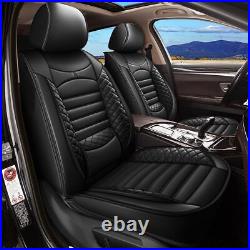 Breathable Full Set Car Seat Covers Pu Leather Pad For Nissan Titan 2009-2024
