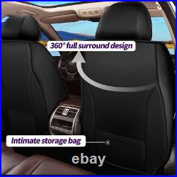 Breathable Full Set Car Seat Covers Pu Leather Pad For Nissan Titan 2009-2024