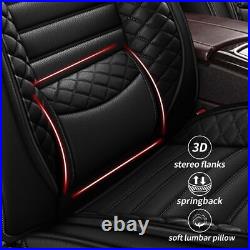 Breathable Full Set Car Seat Covers Pu Leather Pad For Nissan Titan 2009-2024