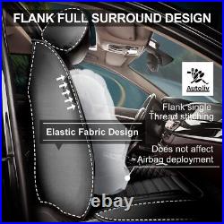 Breathable Full Set Car Seat Covers Pu Leather Pad For Nissan Titan 2009-2024