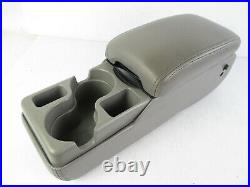 Buick Century Regal Impala Center Console Armrest Cup Holder Gray Leather 00-05