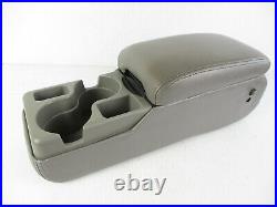 Buick Century Regal Impala Center Console Armrest Cup Holder Gray Leather 00-05