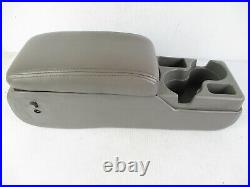 Buick Century Regal Impala Center Console Armrest Cup Holder Gray Leather 00-05