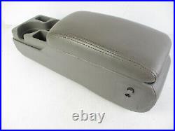Buick Century Regal Impala Center Console Armrest Cup Holder Gray Leather 00-05