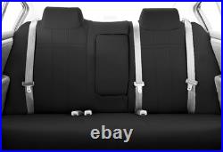 CalTrend Car Seat Covers Fit Ram 1500 2019-2025 Black NeoSupreme Custom Rear