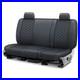 CalTrend Faux Leather Honeycomb Quilted 2nd Row Dark Gray Custom Seat Covers