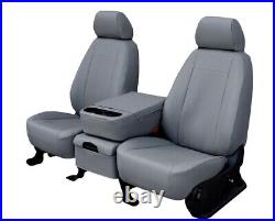 CalTrend Rear Seat Cover for 2007-2013 Chevy Avalanche Faux Leather Light Grey