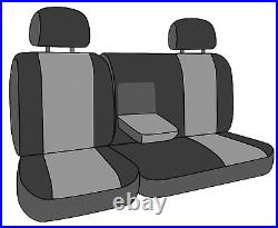 CalTrend Rear Seat Cover for 2007-2013 Chevy Avalanche Faux Leather Light Grey