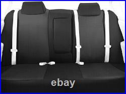 CalTrend Rear Seat Cover for 2014-2021 Nissan Frontier Carbon Fiber Black