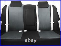 CalTrend Rear Seat Cover for 2014-2021 Nissan Frontier Carbon Fiber Charcoal