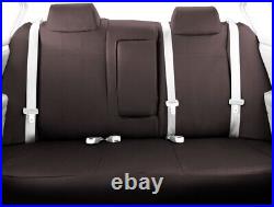 CalTrend Rear Seat Cover for 2018-2023 Jeep Wrangler Faux Leather Charcoal