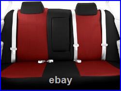 CalTrend Rear Seat Cover for 2022-2022 Nissan Frontier Faux Leather Red Insert