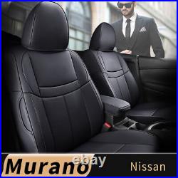 Car 5-Seat Cover Black Full Set Leather Waterproof Fit Nissan Murano 2015-2022