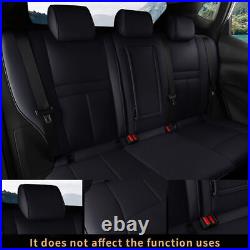 Car 5-Seat Cover Black Full Set Leather Waterproof Fit Nissan Murano 2015-2022