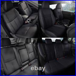 Car 5-Seat Cover Black Full Set Leather Waterproof Fit Nissan Murano 2015-2022