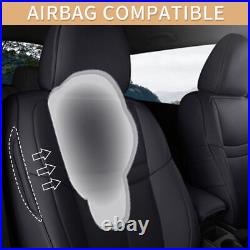 Car 5-Seat Cover Black Full Set Leather Waterproof Fit Nissan Murano 2015-2022