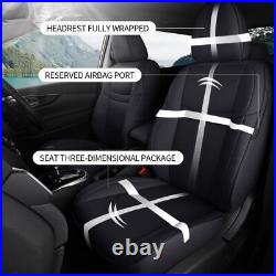 Car 5-Seat Cover Black Full Set Leather Waterproof Fit Nissan Murano 2015-2022
