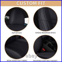 Car 5-Seat Cover Black Full Set Leather Waterproof Fit Nissan Murano 2015-2022
