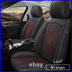 Car 5-Seat Cover Faux Leather Protective Pad For Nissan Leaf 2011-2022 Full Set