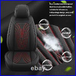 Car 5-Seat Cover Faux Leather Protective Pad For Nissan Leaf 2011-2022 Full Set