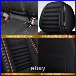 Car 5-Seat Cover Linen Fabric Front&Rear Full Set Fit for Kia Sorento 2007-2021