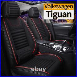 Car 5-Seat Cover Linen Fabric Full Set Cushion Fit Volkswagen Tiguan 2009-22