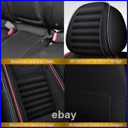 Car 5-Seat Cover Linen Fabric Full Set Cushion Fit Volkswagen Tiguan 2009-22