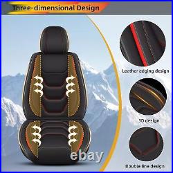 Car 5-Seat Cover Luxury Leather Accessories Fit For Hyundai Santa Cruz 2022-2024