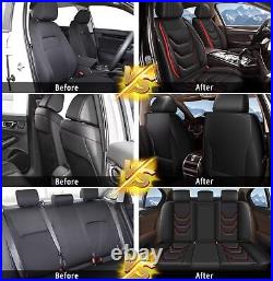 Car 5-Seat Cover Luxury Leather Accessories Fit For Hyundai Santa Cruz 2022-2024
